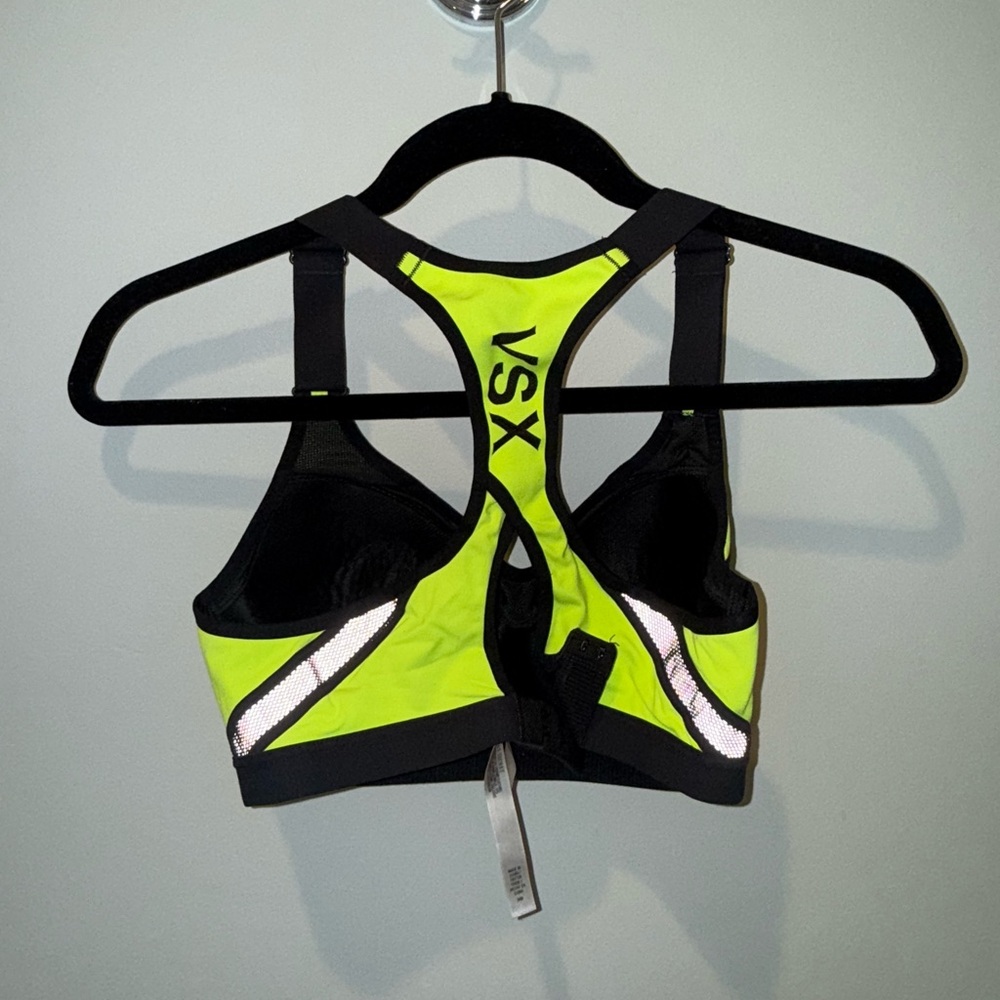 VSX Neon Yellow and Black Sports Bra